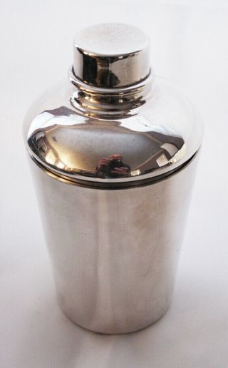 Silver - Plated Cocktail Shaker By Gump’s Of San Francisco.