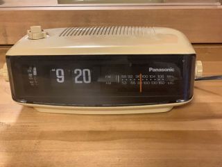 Panasonic Rc - 6001 " The Helmet " Flip Clock Radio,  Vintage,  Space Age Sharp