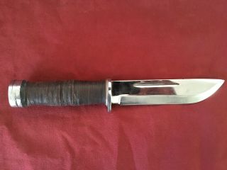 Cattaraugus 225q Fixed Blade Knife With Sheath
