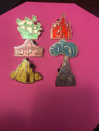 Disney Shanghai Grand Opening Pin Set Of 6 Limited Edition 1/300