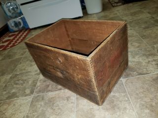 Vintage Dovetailed Wood Dupont Explosives Dynamite Crate Box