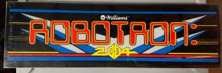 Williams " Robotron 2084 " Arcade Marquee