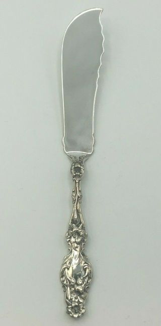 Lily By Whiting Div.  Gorham Sterling Silver Solid Master Butter Knife,  Old