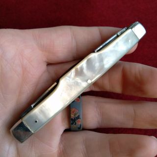 Vintage York Knife Co Pearl Swell Center Congress Pen Pocket Knife
