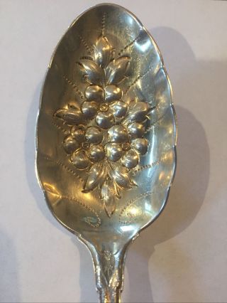8.  5 In Sterling Silver Tiffany & Co.  Large Berry Spoon.  Pat 1872.  75 Grams Total 3
