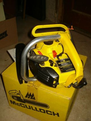 VINTAGE MCCULLOCH MINI MAC 30 CHAINSAW WITH 10 