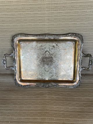 Wm Rogers Silver Plated Serving Tray/platter 290)