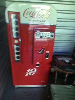 Vendo H 81 D coke Machine,  this machine has been back to. 4