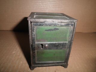 Wonderful Old Cast Iron Columbia Safe Key Lock Safe Still Bank C.  1897