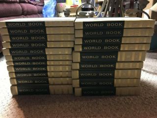 Vintage The World Book Encyclopedia 1965 Complete 20 Book Hardcover Set A - Z