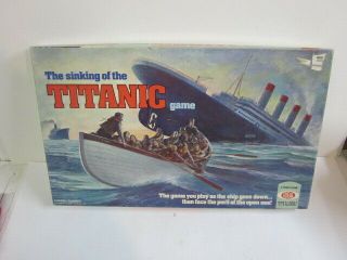 Vintage The Sinking Of The Titanic Ideal Board Game 1976 Complete