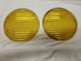 1910’s 1920’s Vintage Glar - Kilr Headlamp Headlight Lens 9 " Amber Yellow