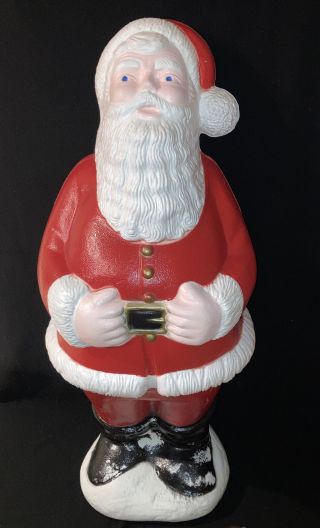 Large 42” Vintage Santa Claus Blow Mold Lighted Christmas Display Figure Canada