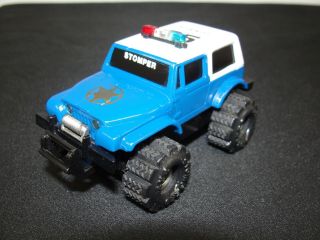Vintage Schaper Stomper 4x4 Blue (25 Sheriff Jeep) Runs W/ Light