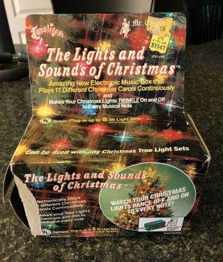 Vintage Mr.  Christmas Carolites Lights And Sounds Controller Music Twinkle