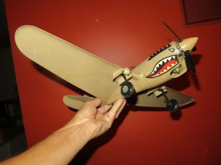 Vintage Cox Thimble Drome P - 40 Flying Tiger.  049 Gas Powered Airplane
