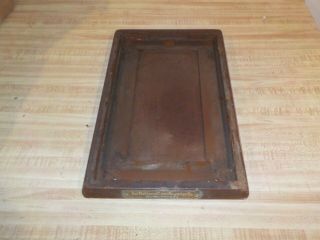 National Cash Register Wooden Base With Tag Small Models Ncr