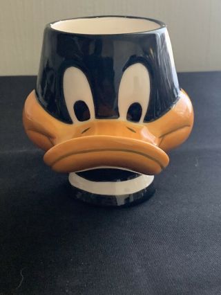 Warner Bros Figural Daffy Duck Coffee Mug Cup Applause,  Vintage 1989