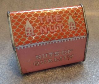 Antique Nut House Peanut Tin Bank
