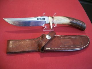 Vintage Randall Knife Knives Model 3 - 5,  W/ Stag Handle,  Jrb Sheath,  Thick Spacers