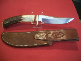 Vintage Randall Knife Knives Model 3 - 5,  W/ Stag Handle,  JRB Sheath,  Thick Spacers 2
