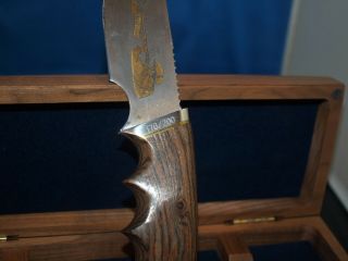 Vintage GERBER Model 400 Commemorative Bill of Rights - Fixed Blade Knife - 5
