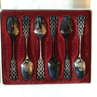 David Andersen 830 Silver - Ringebu Demitasse Spoons