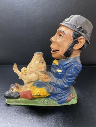 “paddy And The Pig” Mechanical Bank Vintage (book Of Knowledge)