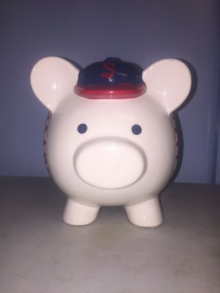 Piggy Bank / Adorable / Medium Sized / Baseball Themed