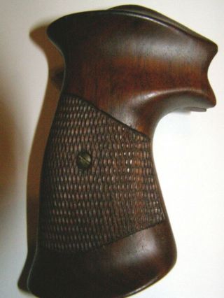 Vintage Wood Fitz Smith And Wesson N Frame Square Butt Grips