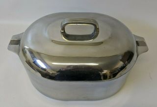 Vintage Wagner Magnalite 8 Qt.  Cast Aluminum Roasting Pan Dutch Oven Roaster