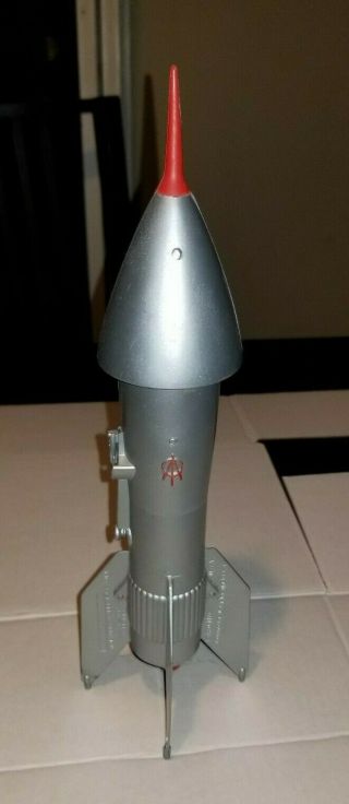 Vintage Rocket Ship Guided Missile Bank Berzac Creation 1957 Astro Mfg.  No Key