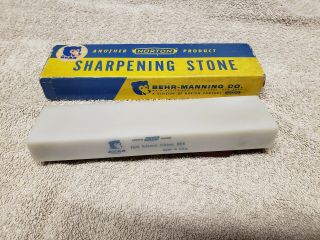 Vintage Behr - Manning Norton Abrasives Hard Translucent Arkansas Bench Stone Hb - 8
