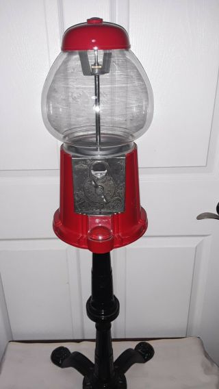 1985 Carousel Gumball Machine With Stand