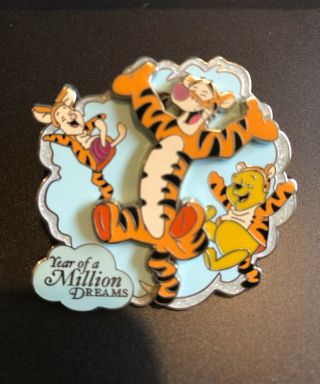 2007 Disney Year Of A Million Dreams Pin - Tigger W/ Pooh & Piglet Limited To 1500