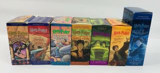 Vintage Harry Potter Audio Books On Cassette Tapes (complete Set Of 7 Books)
