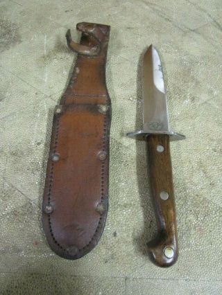 Ek Commando Knife Model 1941 Korea Ww2 Vietnam With Leather Sheath