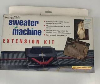 Vintage Bond Incredible Sweater Machine Knitting Machine And Extension Kit