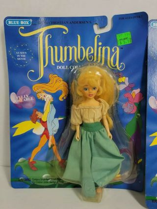 Set Vintage 1993 THUMBELINA & Prince Cornelius Doll Figure Toys Don Bluth 2