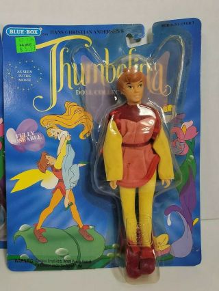 Set Vintage 1993 THUMBELINA & Prince Cornelius Doll Figure Toys Don Bluth 3
