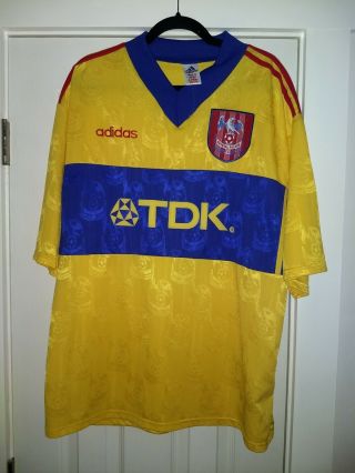 90’s Vintage Crystal Palace 1997/1998 Home Jersey Shirt Adidas Tdk Size Xxl