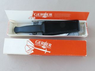 Vintage Gerber R.  W.  Loveless Guardian Knife W/ Box,  Etc.  1st Yr.  & Flat