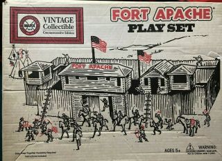 Marx Fort Apache Playset - Vintage Collectible Commemorative Edition Made In Usa