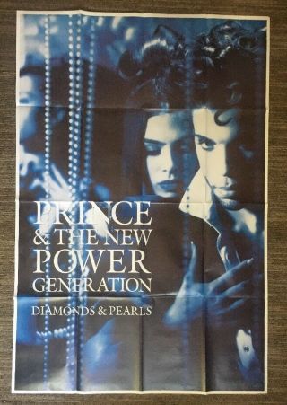 Prince & The Power Generation Vintage Poster Pin - Up 1990’s Huge Music Promo