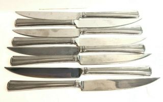 Vtg Sheffield Silver Co.  Set Of 8 Steak Knives,  9.  5 " Long