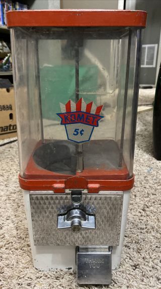 Vintage Komet 5 Cent Machine Very Rare Without Keys