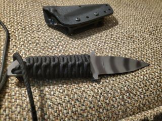 Strider Mg Dagger Knife,  Fixed Blade,  Tiger Stripe