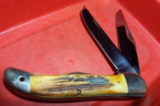 Case Xx Usa 5265 Sab Stag Folding Hunter Knife
