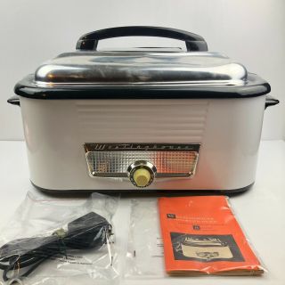 Vintage 1950s Westinghouse Roaster Oven Electric Turkey Oven Ro5411