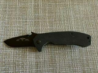 Emerson Cqc - 14 Bt Snubby 2.  7 " Black Liner Lock Folding Knife 2009